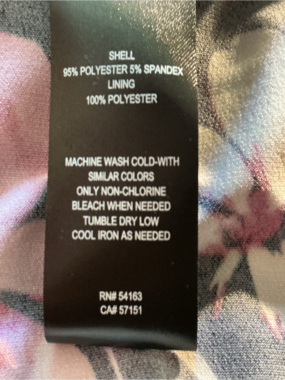 Jessica Howard Dark Navy Blue Dress with Pink Floral Print and Pockets - Picture 7 of 9